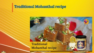 Traditional Mohanthal recipe