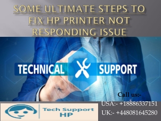 Some Ultimate steps to Fix HP Printer Not Responding Issue