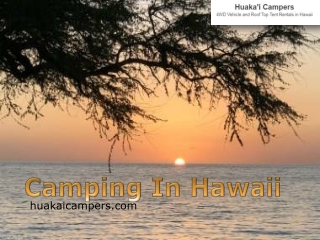 Camping In Hawaii