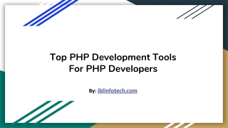 Top PHP Development Tools For PHP Developers