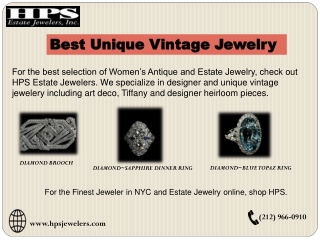 Best Unique Vintage Jewelry