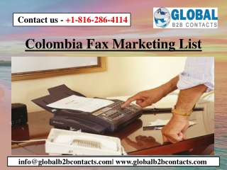 Colombia Fax Marketing List