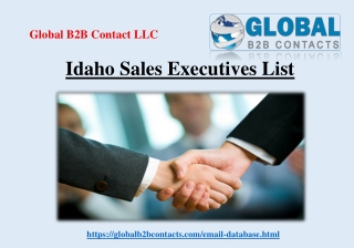 Idaho Sales Executives List