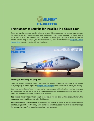 The Number of Benefits for Traveling in a Group Tour