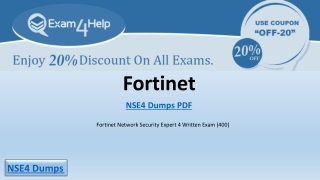 Download Valid Fortinet NSE4 Question Answers – Exam4Help