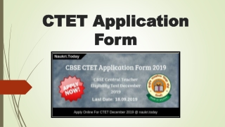 CTET Application Form 2019 | CBSE CTET 2019 December Online form