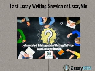 Get Fast Essay Writing Service from EssayMin