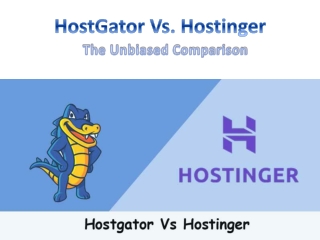 Hostgator Vs Hostinger