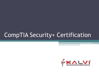 CompTIA Security Certification