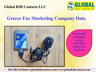 Greece Fax Marketing Company Data