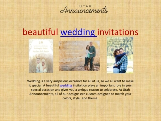 beautiful wedding invitations