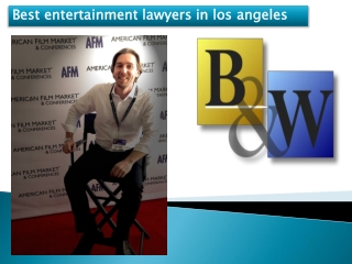 Best entertainment lawyers in los angeles