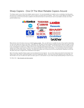 One Of The Most Reliable Copiers Around With Ctcopier.com