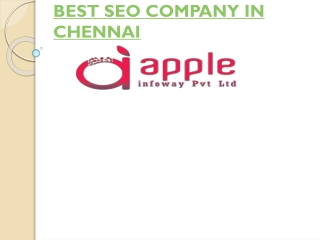 Best Seo Company in Chennai - Apple Infoway Pvt Ltd