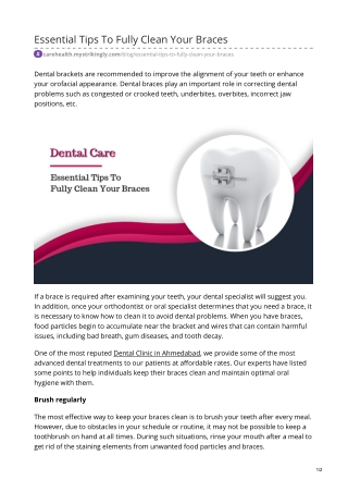 Essential Tips To Fully Clean Your Braces