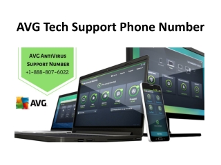 AVG Tech Support Phone Number – 1-888-807-6022.