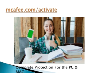 Get Complete Setup of McAfee activate - mcafee.com/activate