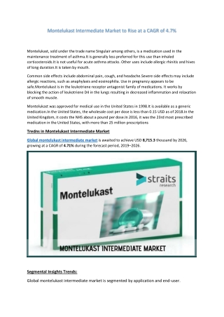 Synthetic method for montelukast sodium intermediate.