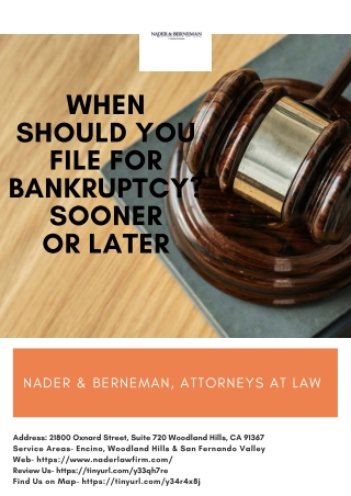 When Should You File for Bankruptcy? Sooner or Later
