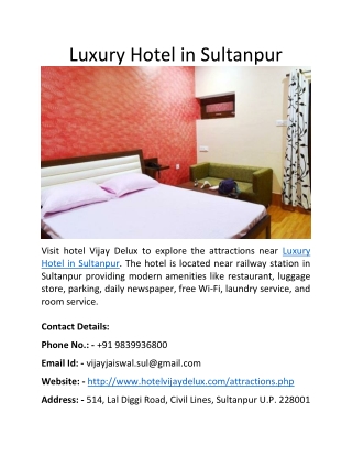 Luxury Hotel in Sultanpur