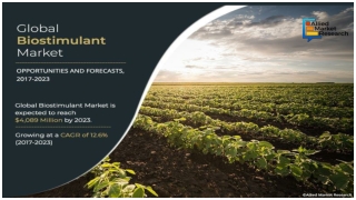 Biostimulant market - Future Trends, 2023