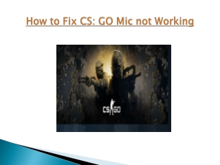 How to Fix CS: GO Mic not Working
