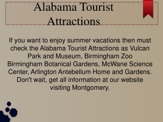 Alabama Tourist Attractions