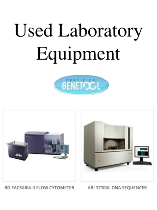 Used Laboratory Equipment