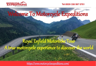 Motorcycle tour to India | Motorcycle Expeditions