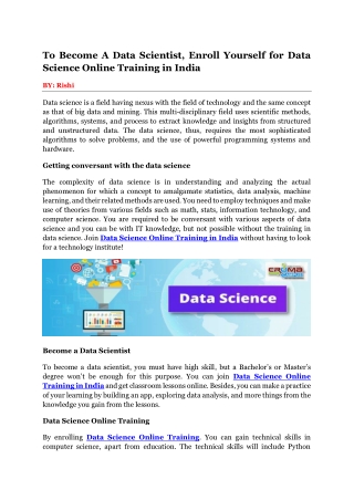 Why Data Science is an Essential Part for Any Corporate Sector?