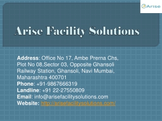 Corporate Housekeeping Services | Arise Facility Solutions