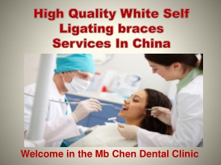 High Quality White Self Ligating braces Services In philipness