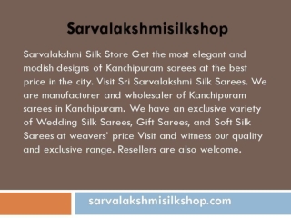 Best silk Sarees shop in Kanchipuram