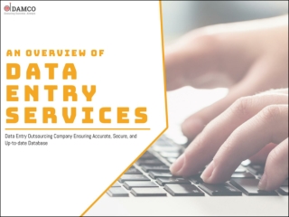 Data Entry Services – An Overview