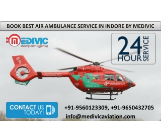 Choose Best and Fast Air Ambulance Service in Indore with a hi-tech medical facility