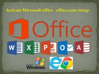 Activate Microsoft office - office.com/setup
