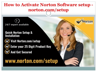 How to Activate Norton Software setup - norton.com/setup