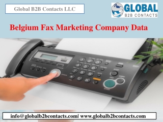 Belgium Fax Marketing Company Data