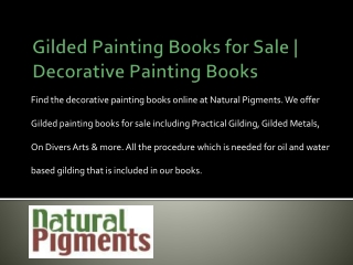 Gilded Painting Books for Sale | Decorative Painting Books