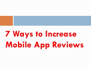 Mobile App Review