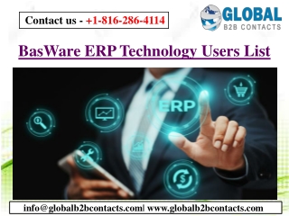 BasWare ERP Technology Users List