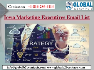 Iowa Marketing Executives Email List