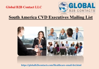 South America CVD Executives Mailing List