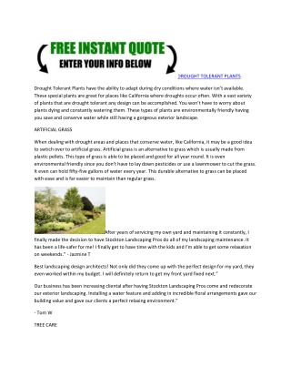 Best landscaping service Stockton