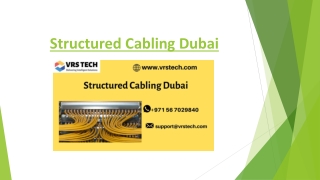 Structured Cabling Dubai | Structured Cabling Installation Dubai