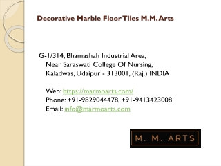 Decorative Marble Floor Tiles M.M. Arts