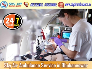 Avail Sky Air Ambulance in Bhubaneswar with Modern Medical Services