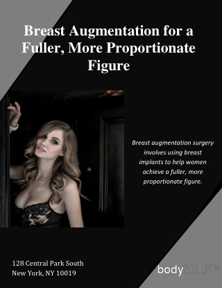 Breast Augmentation for a Fuller, More Proportionate Figure