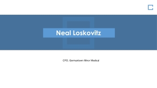 Neal Loskovitz - Provides Consultation in Finance Management