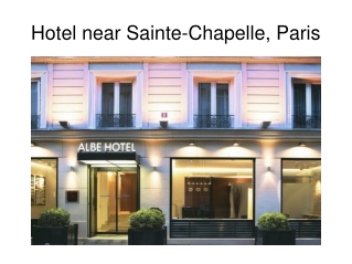 Hotel near Sainte-Chapelle, Paris